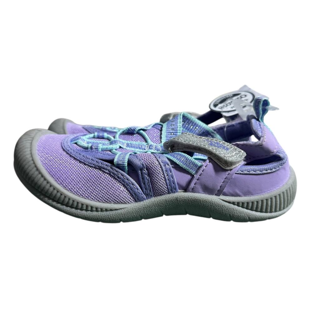 Oshkosh Sandals Toddler 11‎ Purple Glitter NWT Adjustable Machine Washable Play